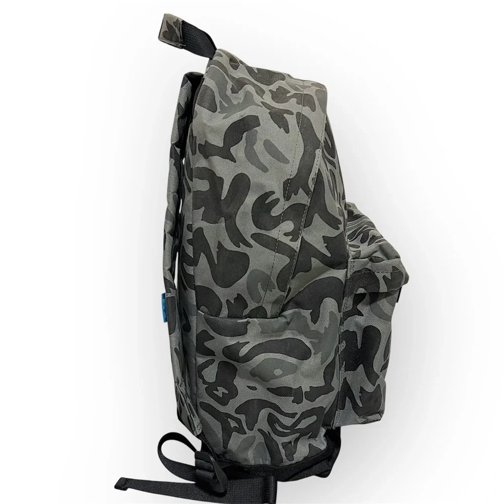 Stussy Camo backpack Original Gear, grey/black 14”x15”x9”